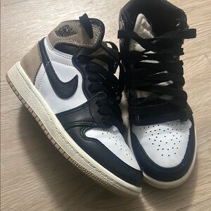 Nike Air Jordan 1 High OG Black White Tan Sneakers
